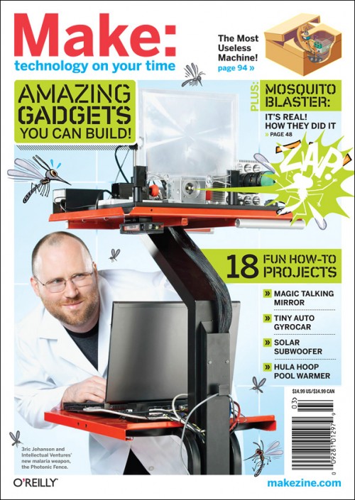 3ric Johanson from Intellectual Ventures and the Photonic Fence.  Photo by John Keatley. 