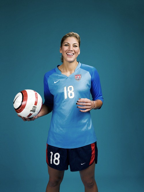 USA Women's Soccer goalkeeper Hope Solo photographed by John Keatley.
