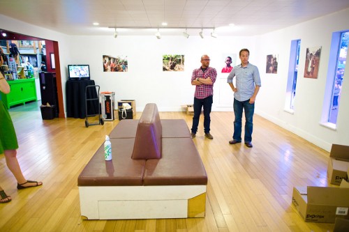 John Keatley and Ian Goode getting the show ready.