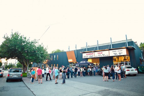 The line outside EVO in Seattle.