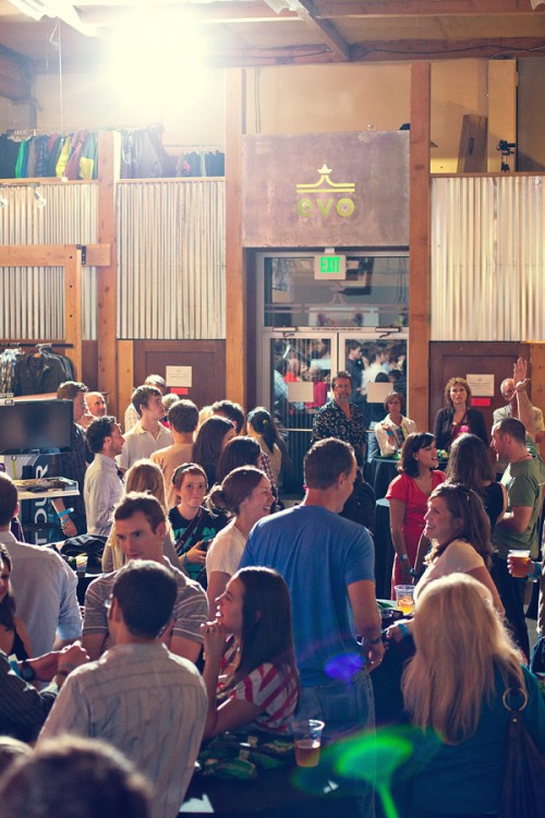 People starting to arrive.