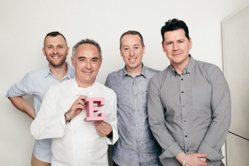 Wired UK AD Andrew Diprose, Ferran Adria, John Keatley, and Wired UK Executive Editor Greg Williams
