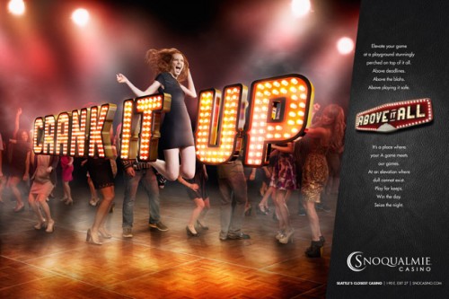 Snoqualmie Casino ad. By photographer John Keatley.