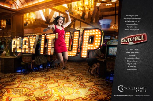 Snoqualmie Casino ad. By photographer John Keatley.
