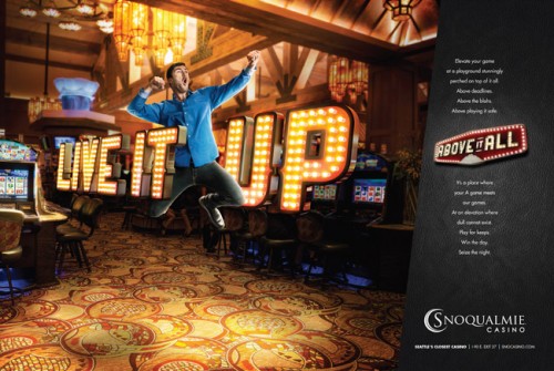 Snoqualmie Casino ad. By photographer John Keatley.