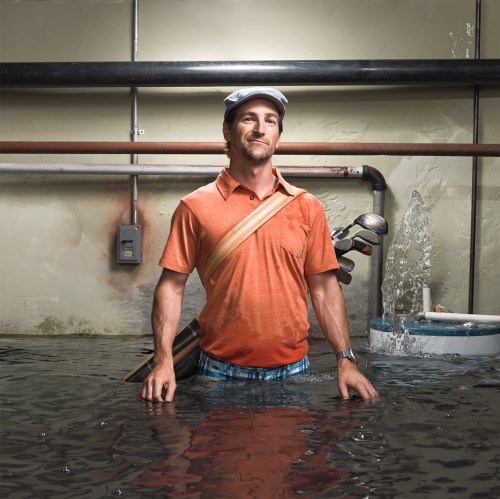 Hotel Tonight: Tonight I Am - flooded basement / golf by John Keatley. Hotel Tonight: Tonight I Am - flooded basement / golf by John Keatley.